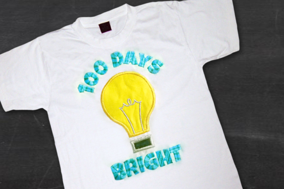 100 Days Bright Applique: A School Celebration Design