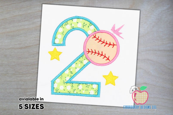 2nd Birthday Baseball Applique for Kids Review