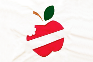 Apple with Bite Split Applique: A Designer’s Review for Boutique Sweatshirts