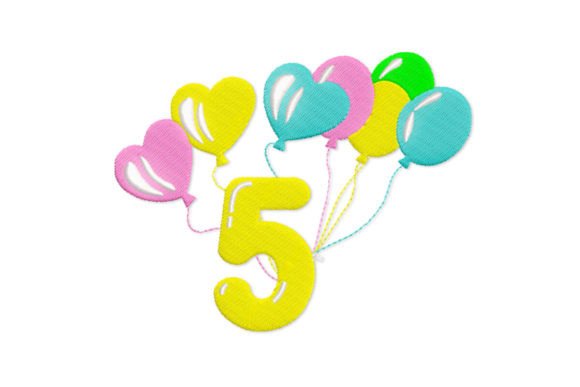 Birthday Number 5 Embroidery Review for Boutique Apparel