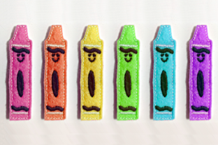 Crayon Feltie: A Sweet Back to School Embroidery Design for Small Shop Sellers
