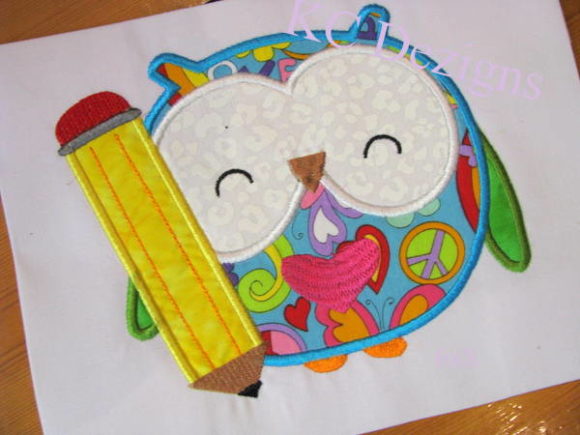 Owl with Pencil: A Smart Embroidery Pick for Craft Fairs