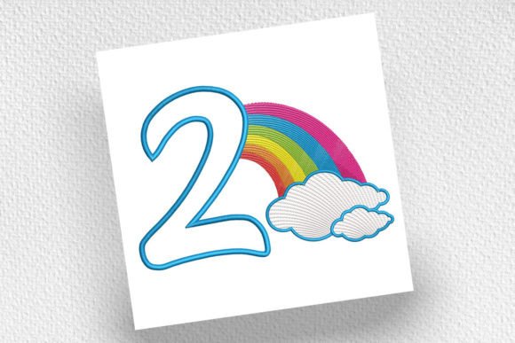 Rainbow Birthday Number Two Design Review