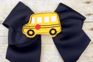 School Bus Oversized Feltie Review for Boutique Sweatshirt Design